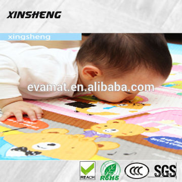 2016 hot sale child game double side PU material baby play mat, washable play mat